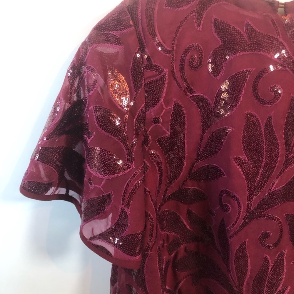 Show Me Your MuMu Burgundy Sequin Dress - Picture 7 of 9